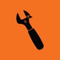 Adjustable wrench icon Royalty Free Stock Photo