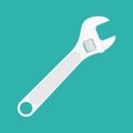 Adjustable wrench icon. Royalty Free Stock Photo