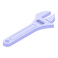 Adjustable wrench icon, isometric style Royalty Free Stock Photo