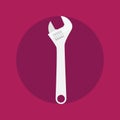 adjustable wrench icon. Vector illustration decorative design Royalty Free Stock Photo