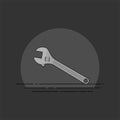 Adjustable wrench  illustration Royalty Free Stock Photo