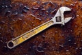 Adjustable Wrench Or Spanner Royalty Free Stock Photo