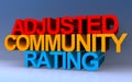 adjusted community rating on blue