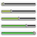 Adjuster, slider with yellow and green color. UI element.