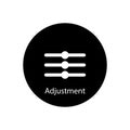 adjustment icon vector