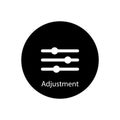 adjustment icon vector