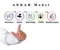 ADKAR as Model of change Royalty Free Stock Photo
