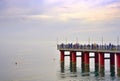 People on the sea pier