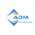 ADM abstract technology logo design on white background. ADM creative initials letter logo concept Royalty Free Stock Photo