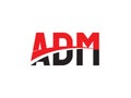 ADM Letter Initial Logo Design Vector Illustration Royalty Free Stock Photo