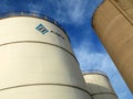 ADM Storage Silos Royalty Free Stock Photo