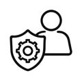Admin Icon Security Protection System Configuration Royalty Free Stock Photo