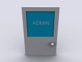 Admin office door Royalty Free Stock Photo