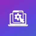 admin panel vector icon for web, apps Royalty Free Stock Photo