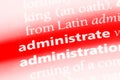 administrate Royalty Free Stock Photo