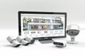 Administration from afar in monitored security systems leverages anti-theft systems and extensive wireless controls to enhance pro