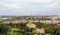 Administration building and radio masts at Vatican City Royalty Free Stock Photo