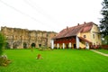 Administration of Carta medieval monastery near Sibiu, Transilvania