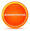 Administration Natural Orange Round Button Royalty Free Stock Photo