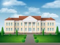 Administrative building in environment Royalty Free Stock Photo