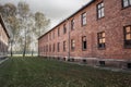 Administrative Buildings at Auschwitz I, former German Nazi Concentration and Extermination Camp - Poland Royalty Free Stock Photo