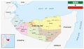 Administrative map of the de facto state of Somaliland