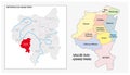 Administrative and political vector map of Vallee Sud Grand Paris, Greater Paris, France