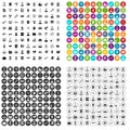 100 administrator icons set vector variant Royalty Free Stock Photo