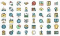 Administrator icons vector flat Royalty Free Stock Photo