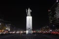 Admiral Yi Sun-sin in Gwanghwamun Square in Seoul Royalty Free Stock Photo