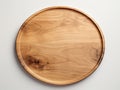 Artisan Crafted Wooden Board with Unique Curved Edge: A Rustic Charm for Your Home Royalty Free Stock Photo