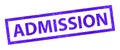 Admission grunge stamp seal Royalty Free Stock Photo