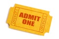 Admission ticket Royalty Free Stock Photo