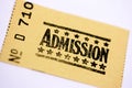 Admission ticket Royalty Free Stock Photo