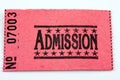 Admission Ticket Royalty Free Stock Photo
