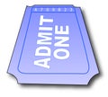 Admission ticket Royalty Free Stock Photo