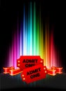 Admission Tickets on Abstract Spectrum Background