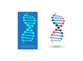 ADN circles blood design for logo illustration