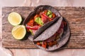 Adobada Tacos and Lime - Top View