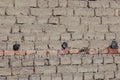 Adobe background, mud bricks, old wall brown Royalty Free Stock Photo