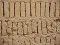 Adobe bricks wall texture.