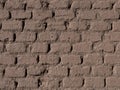 Adobe bricks wall texture -  close up Royalty Free Stock Photo