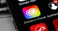 Adobe Creative Cloud mobile app icon Royalty Free Stock Photo