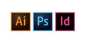 Adobe Icons Photoshop, Illustrator and Indesign Editorial Vector Royalty Free Stock Photo