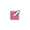 Edit Write Filled Line icon. linear style sign for mobile concept and web design