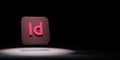 Adobe Indesign App Icon Spotlighted on Black Background