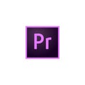 Adobe Premiere Pro Logo vector on white background