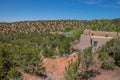 Adobe style home rural New Mexico.