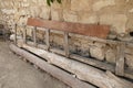 Old handmade wooden old staircase, Royalty Free Stock Photo