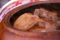 Adobo de Chancho arequipeÃ±o consists of a marinated pork meat dish Royalty Free Stock Photo